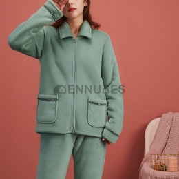 Pijamas Mujeres Invierno Con Cremallera