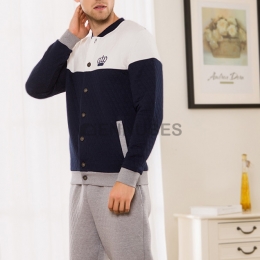 Pijamas Hombre Con Algodón Invierno