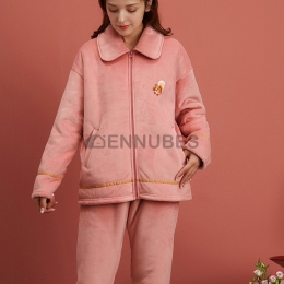 Pijamas Mujeres Invierno Estampado Ardilla