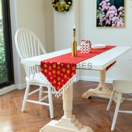 Camino de Mesa Navidad con Estampado Dorado Nórdico