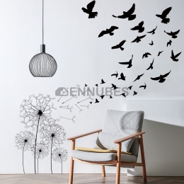 Pegatinas de Pájaros y Diente de León