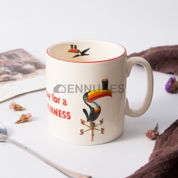 Taza de Cerámica Animal en Relieve Pájaro Creativo