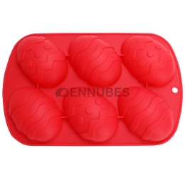 Molde Pastel de Silicona Huevos de Pascua Molde de Fondant
