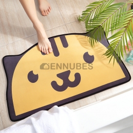 Alfombrilla Lavable Universal Absorbente Semicircular de Dibujos Animados