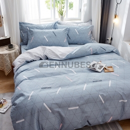 Funda Nórdico Puro Algodón Sábana Celosía Triangular