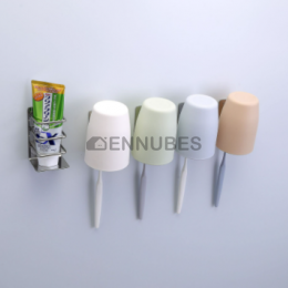 Portacepillos de Acero Inoxidable sin Perforación para Baño