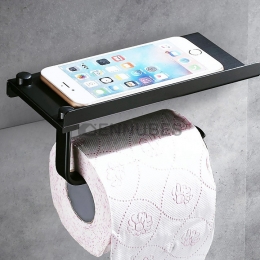 Estante de Baño Sin Perforaciones Almacenamiento de Teléfono Móvil