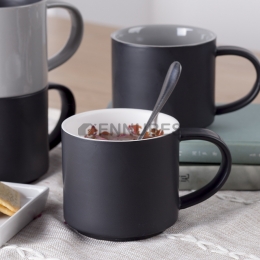 Taza de Cerámica Negra Creativa Mate Taza de Café