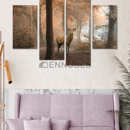 Pegatina de Pared del Alce del Bosque