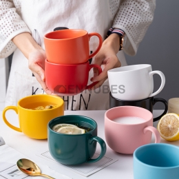 Taza Creatividad Cerámica Color Sólido Nórdico