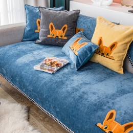 Cojín de Sofá Universal Antideslizante de Chenilla para Todas las Estaciones