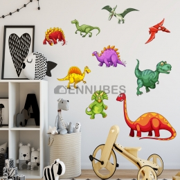 Adhesivos de Pared de Animales de Dibujos Dinosaurio