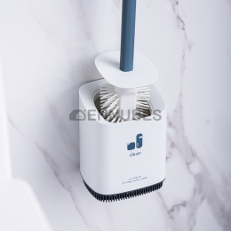 Escobilla de Baño Limpieza de Inodoro Cepillo Mango Largo con Base