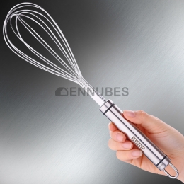 Batidor Manual de Acero Inoxidable Doméstico