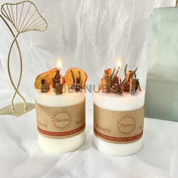 Velas de Flores Secas de Dormitorio Casero