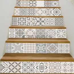 Pegatinas para Escaleras con Diseño de Azulejos