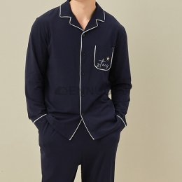 Pijamas Hombre Negro Camisero