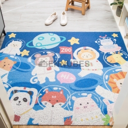 Alfombra Antideslizante Lavable de Zoológico del Espacio para Bebé