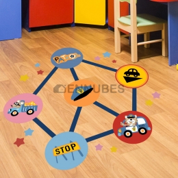 Pegatinas de Suelo Juego de Rol Infantil Interactivo