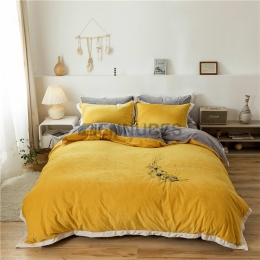 Fonda Nórdica con Bordado Flor Creativa